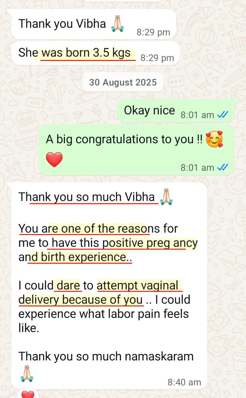 Mother shares her positive pregnancy and birth experience