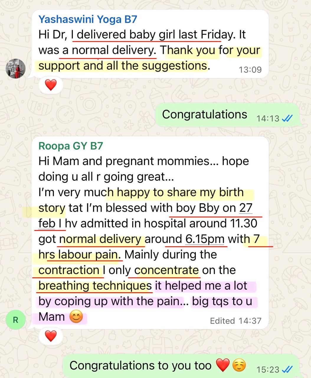 Roopa shares her 7-hour labour and breathing techniques story