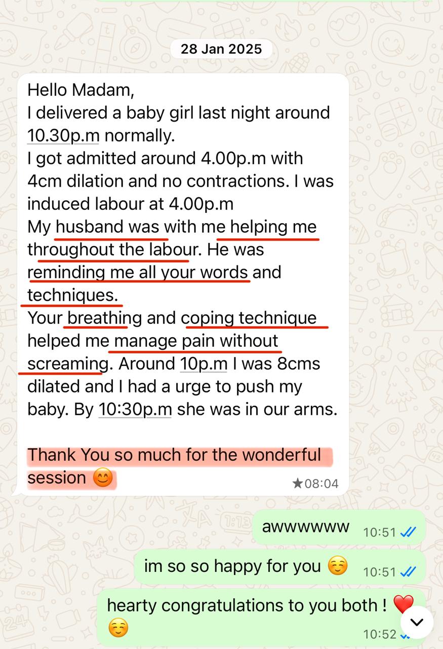 Mother shares her normal delivery story